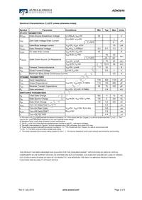 AON3816_101 Datasheet Page 2