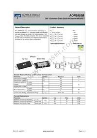 AON5802B_101 Datasheet Cover