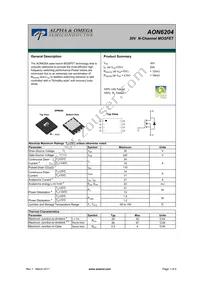 AON6204 Datasheet Cover