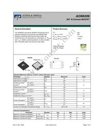 AON6206 Datasheet Cover