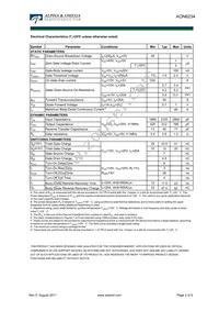 AON6234 Datasheet Page 2