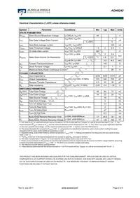 AON6242 Datasheet Page 2