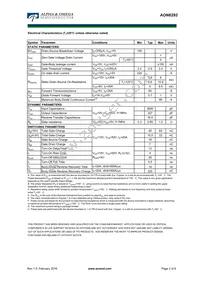 AON6292 Datasheet Page 2
