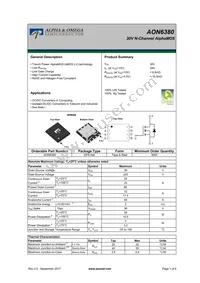 AON6380 Datasheet Cover