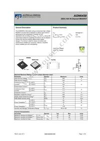 AON6458 Datasheet Cover