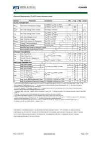 AON6458 Datasheet Page 2