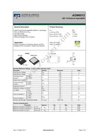 AON6512 Datasheet Cover