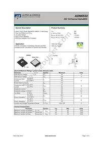 AON6532 Datasheet Cover