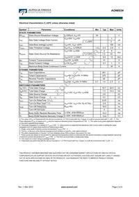 AON6534 Datasheet Page 2