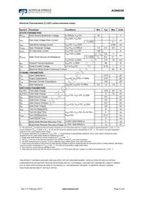 AON6536 Datasheet Page 2