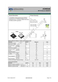 AON6546 Datasheet Cover