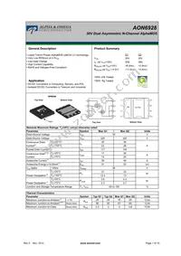 AON6928 Datasheet Cover