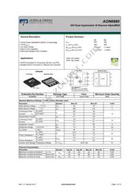 AON6980 Datasheet Cover