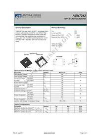 AON7242 Datasheet Cover