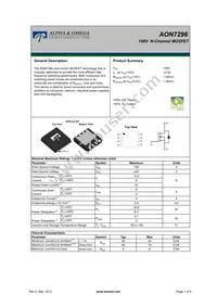 AON7296 Datasheet Cover