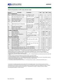 AON7401 Datasheet Page 2