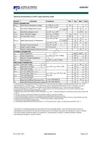 AON7401_101 Datasheet Page 2