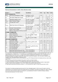 AON7446 Datasheet Page 2