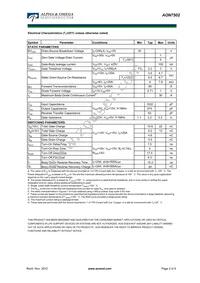 AON7502 Datasheet Page 2