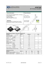 AON7508 Datasheet Cover