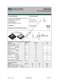 AON7754 Datasheet Cover