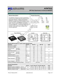 AON7932_101 Datasheet Cover