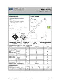 AONS66966 Datasheet Cover