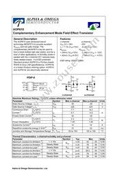 AOP610 Datasheet Cover