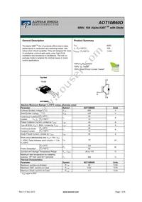 AOT10B60D Datasheet Cover