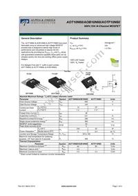 AOT10N60_001 Datasheet Cover