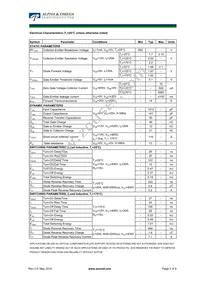 AOT20B65M1 Datasheet Page 2