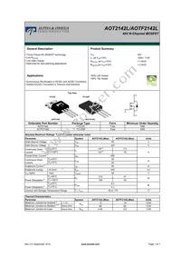 AOT2142L Datasheet Cover