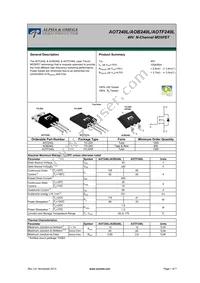 AOT240L Datasheet Cover