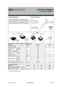 AOT264L Datasheet Cover