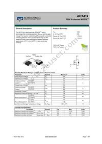 AOT414 Datasheet Cover