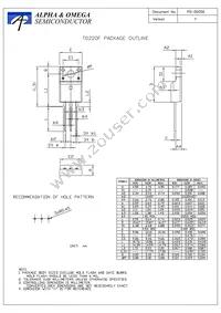 AOTF11S60 Datasheet Cover