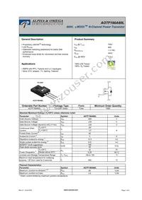 AOTF190A60L Datasheet Cover