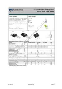 AOTF25S65 Datasheet Cover