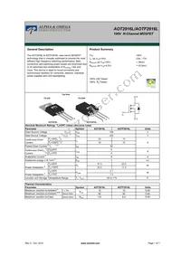 AOTF2916L Datasheet Cover