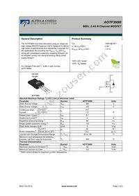 AOTF3N90 Datasheet Cover