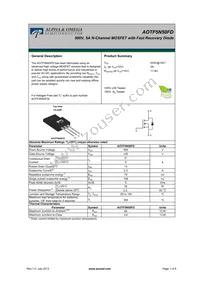 AOTF5N50FD Datasheet Cover