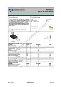 AOTF9N90 Datasheet Cover