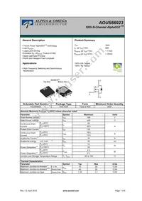 AOUS66923 Datasheet Cover