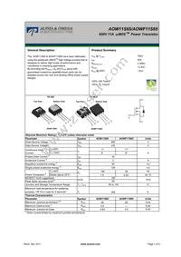 AOW11S65 Datasheet Cover