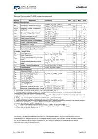 AOW20C60 Datasheet Page 2