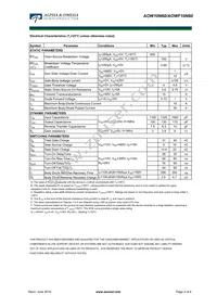 AOWF10N60 Datasheet Page 2