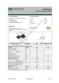 AOWF11C60 Datasheet Cover