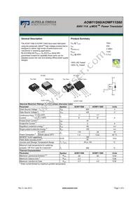 AOWF11S60 Datasheet Cover