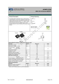 AOWF12T60 Datasheet Cover