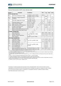 AOWF8N50 Datasheet Page 2